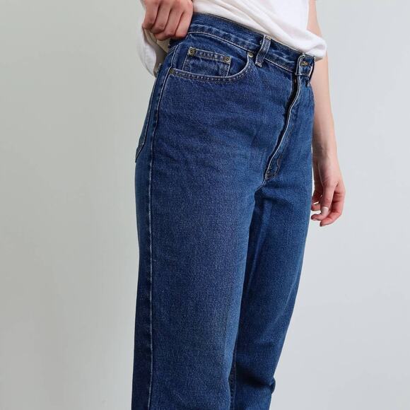 Vintage LA Blues Dark Wash Straight Leg Jeans Size 8P Classic Fit 100% Cotton - Picture 9 of 11